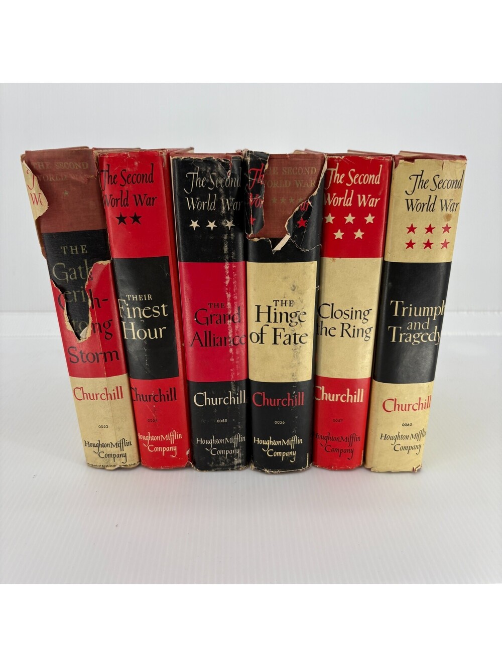 Winston Churchill The Second World War 6 Volume Hardcover Set Houghton Mifflin